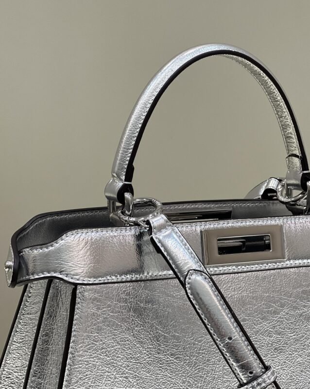 a5-32 Replica Fendi Peekaboo Large Silver - 图片 5