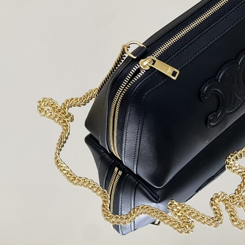 a5-62 Replica Celine Triomphe Clutch Black - 图片 5