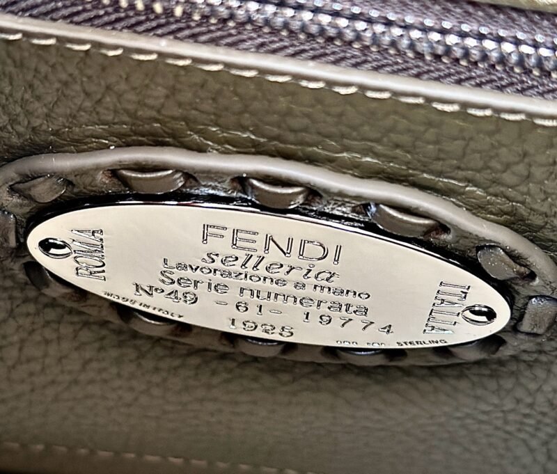 a6-1-22 Replica Fendi Peekaboo Small Dark Grey - 图片 6