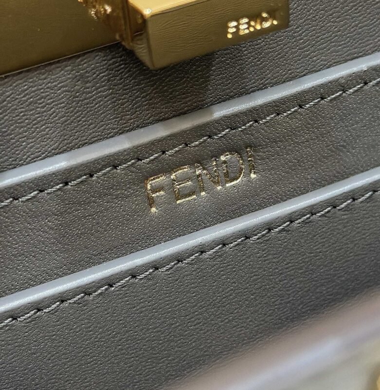 a6-2-15 Replica Fendi Peekaboo Mini Grey - 图片 6