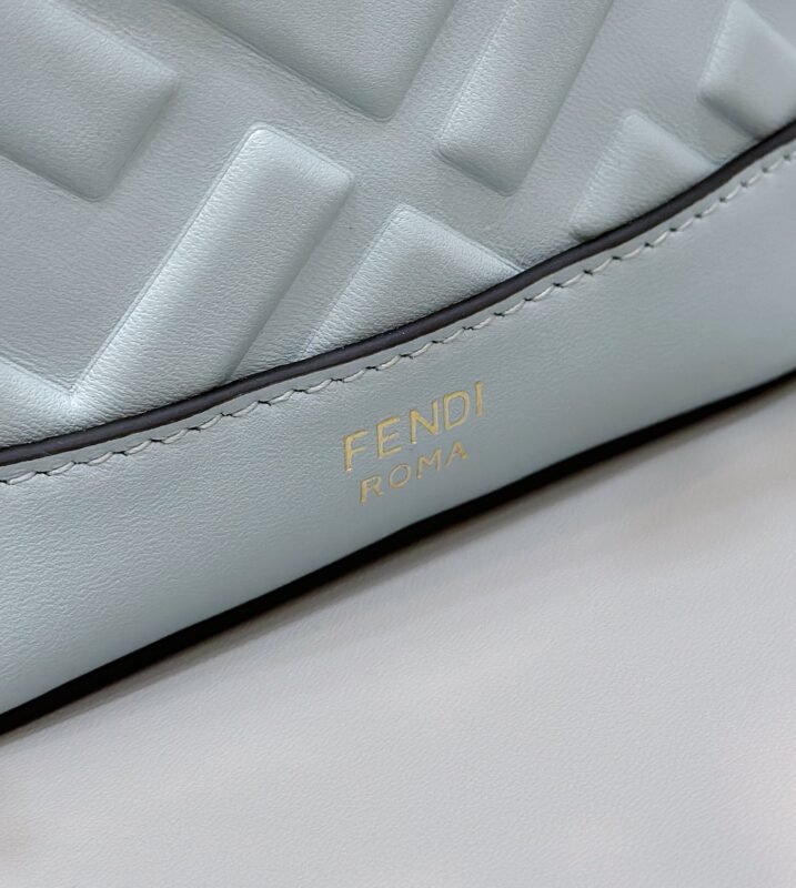 a6-3 Replica Fendi Tresor Mini Bucket Blue - 图片 6