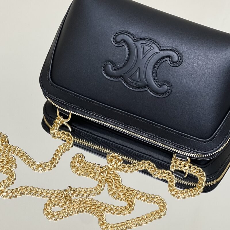 a6-63 Replica Celine Triomphe Clutch Black - 图片 6