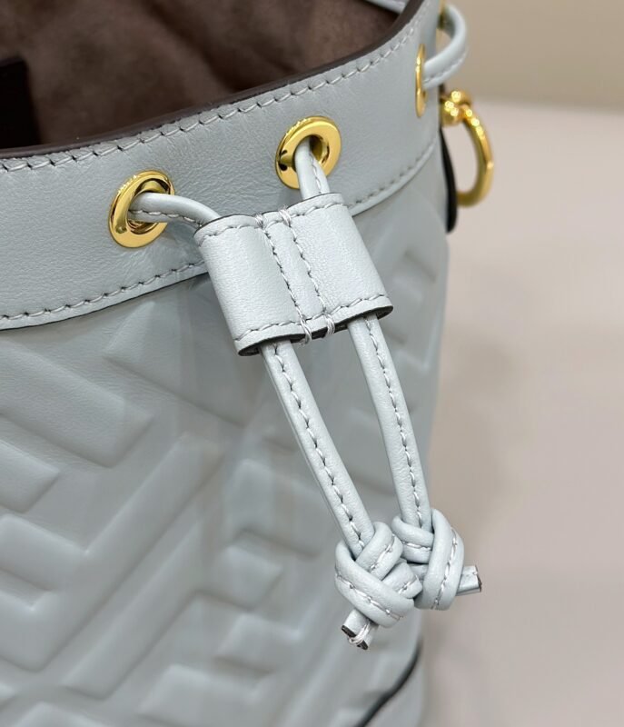 a7-3 Replica Fendi Tresor Mini Bucket Blue - 图片 7
