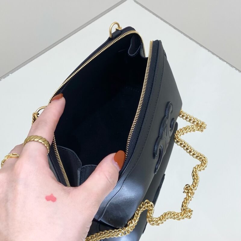 a8-1-34 Replica Celine Triomphe Clutch Black - 图片 8