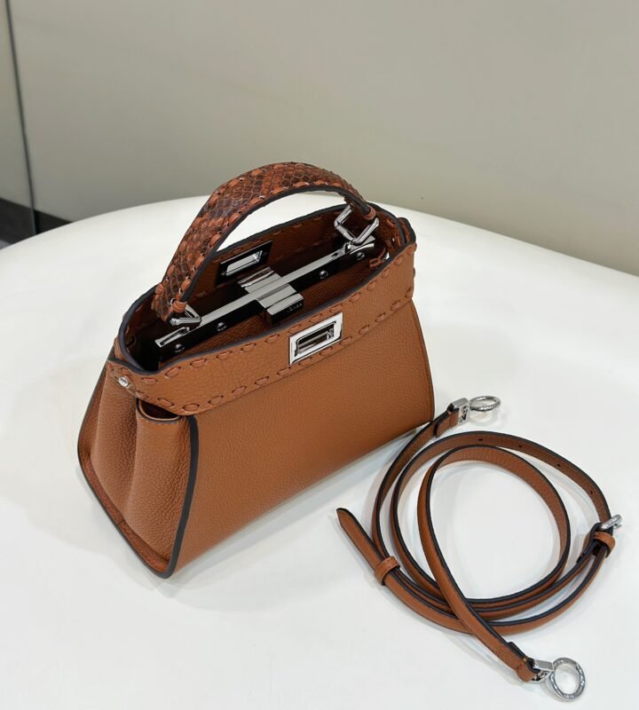 a9-3-9 Replica Fendi Peekaboo Small Brown - 图片 9