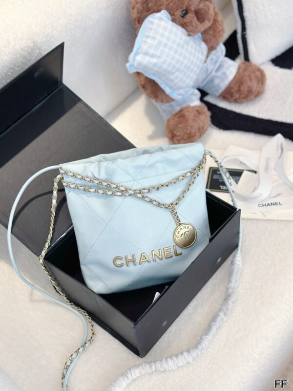 replica chanel 23s mini garbage bag black