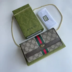 Replica GUCCI OPHIDIA GG CHAIN WALLET
