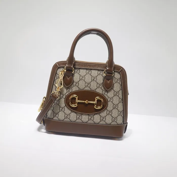 e89df218a789a5d9 Replica GUCCI HORSEBIT 1955 MINI CANVAS TOTE IN NEUTRALS - 图片 2