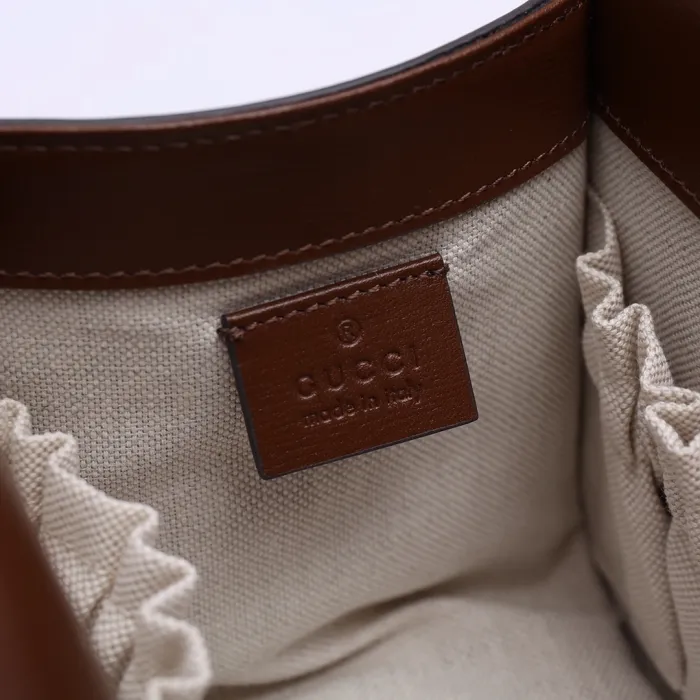 f8cd9e6c544ac43b Replica GUCCI HORSEBIT 1955 MINI CANVAS TOTE IN NEUTRALS - 图片 8