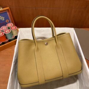 Replica Hermes Garden Party 30cm Cardamon Grey
