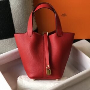 Elementor #30145 Replica Hermes Picotin Lock Red