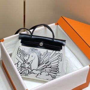 Replica Hermes Herbag 31cm Black Horse
