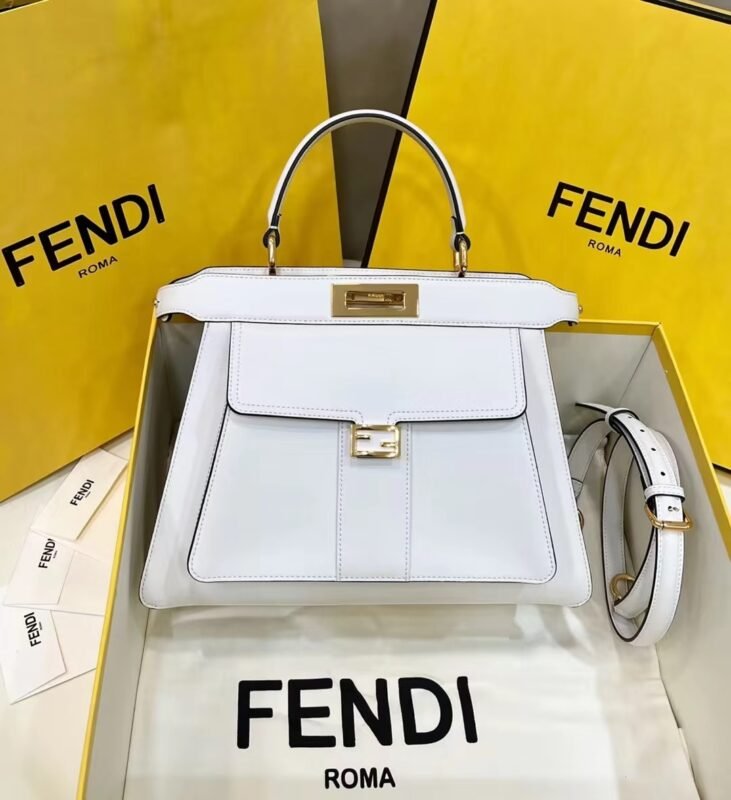 i1671242806_4926_0 Replica Fendi Peekaboo With Patch Pocket White
