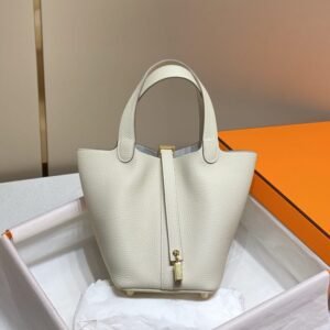 Elementor #30145 Replica Hermes Picotin Lock White