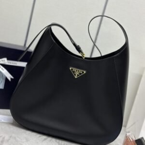 Replica Prada  Cleo Large Black Bag