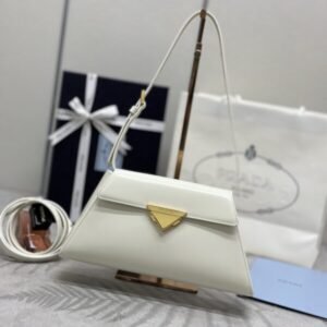 Elementor Page #33376 Replica Prada White Leather Handbag