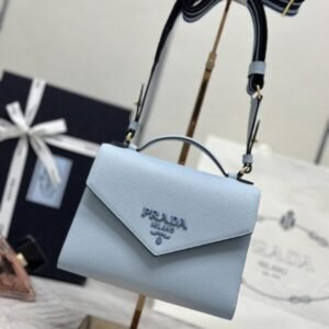 Replica Prada  Saffiano Blue Envelope