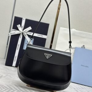 Replica Prada  Cleo Small Black Flap