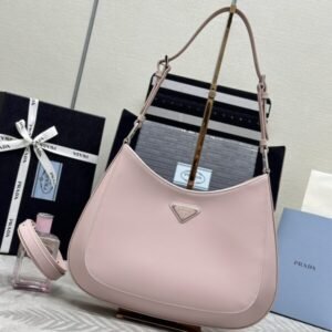 Replica Prada  Cleo Brushed Pink Bag