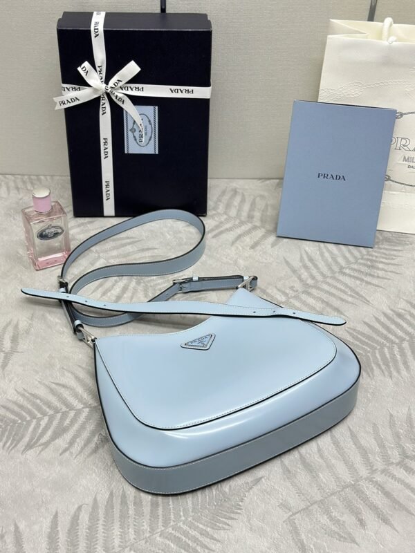 i1703329026_3292_8 Replica Prada Cleo Brushed Blue Bag - 图片 4