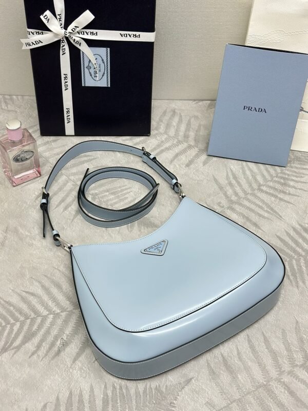 i1703329026_3955_4 Replica Prada Cleo Brushed Blue Bag - 图片 6