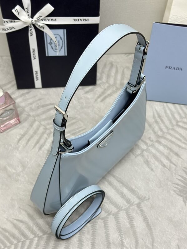i1703329026_7371_3 Replica Prada Cleo Brushed Blue Bag - 图片 7