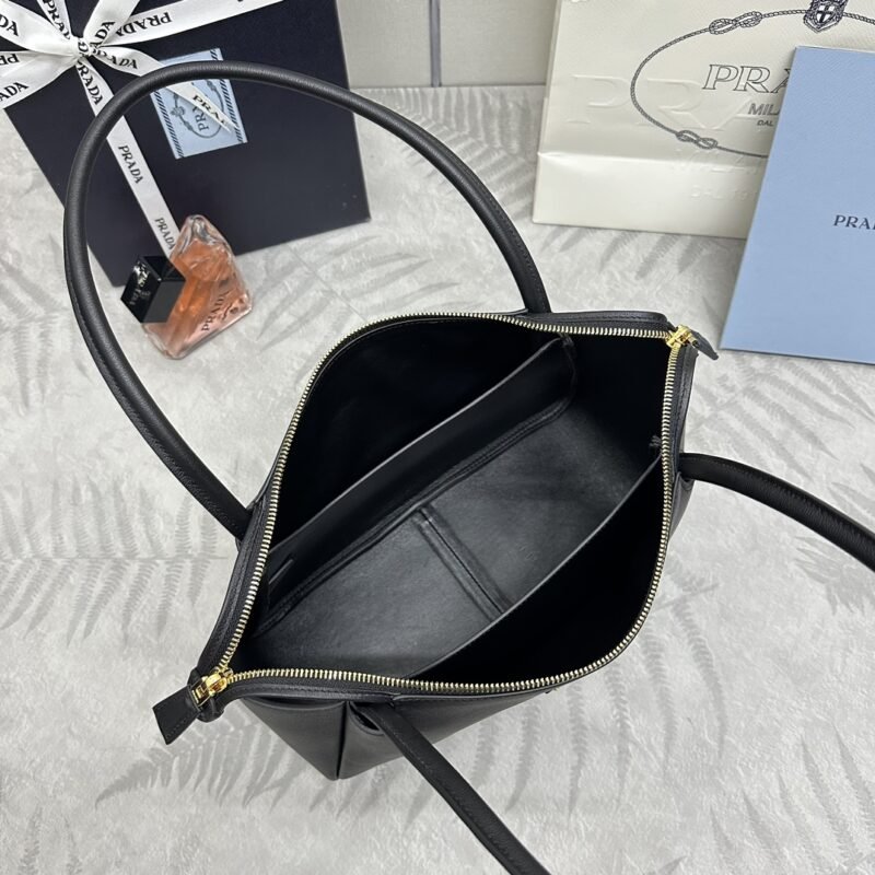 i1703862255_8953_6 Replica Prada Medium Black Shoulder Bag - 图片 8