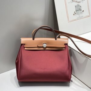 Elementor #30145 Replica Hermes Herbag 31cm Bordeaux Red