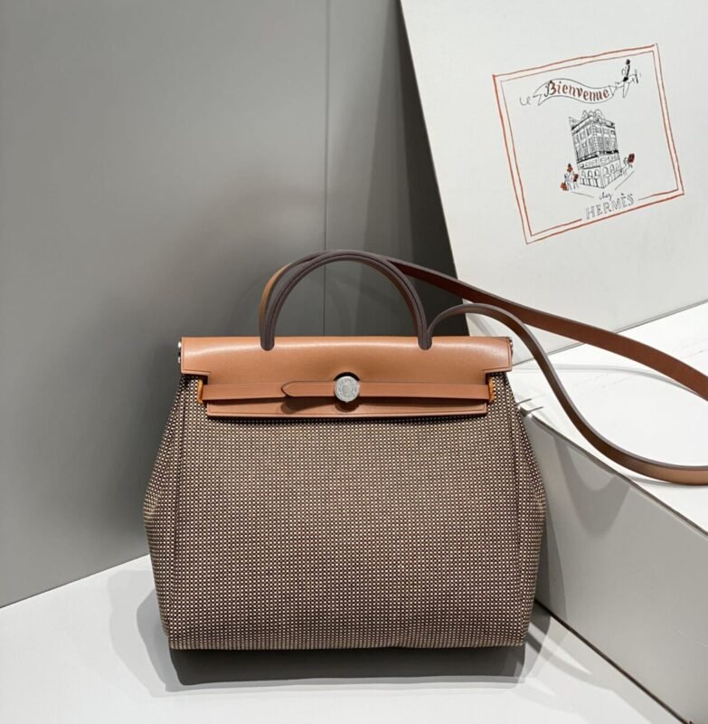 i1711202152_7525_1 Replica Hermes Herbag 31cm Brown Plaid