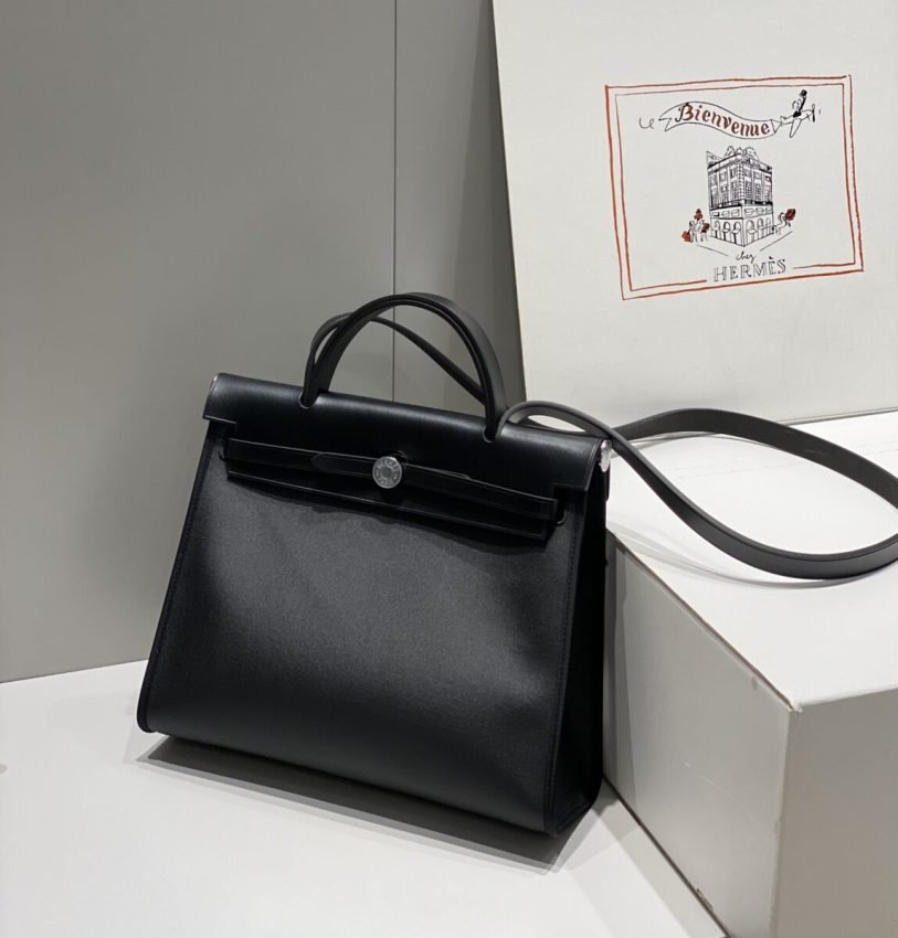 i1711257254_6702_2 Replica Hermes Herbag 31cm Black - 图片 5