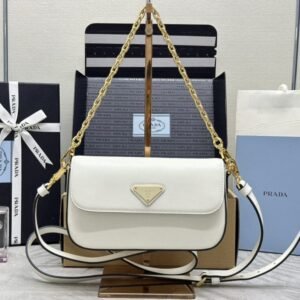 Replica Prada  Mini Saffiano White