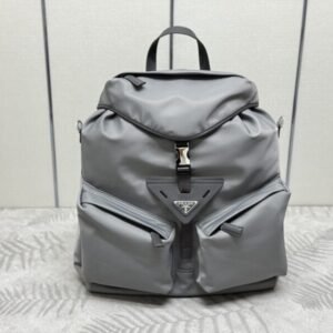 Replica Prada Re-Nylon Grey Backpack