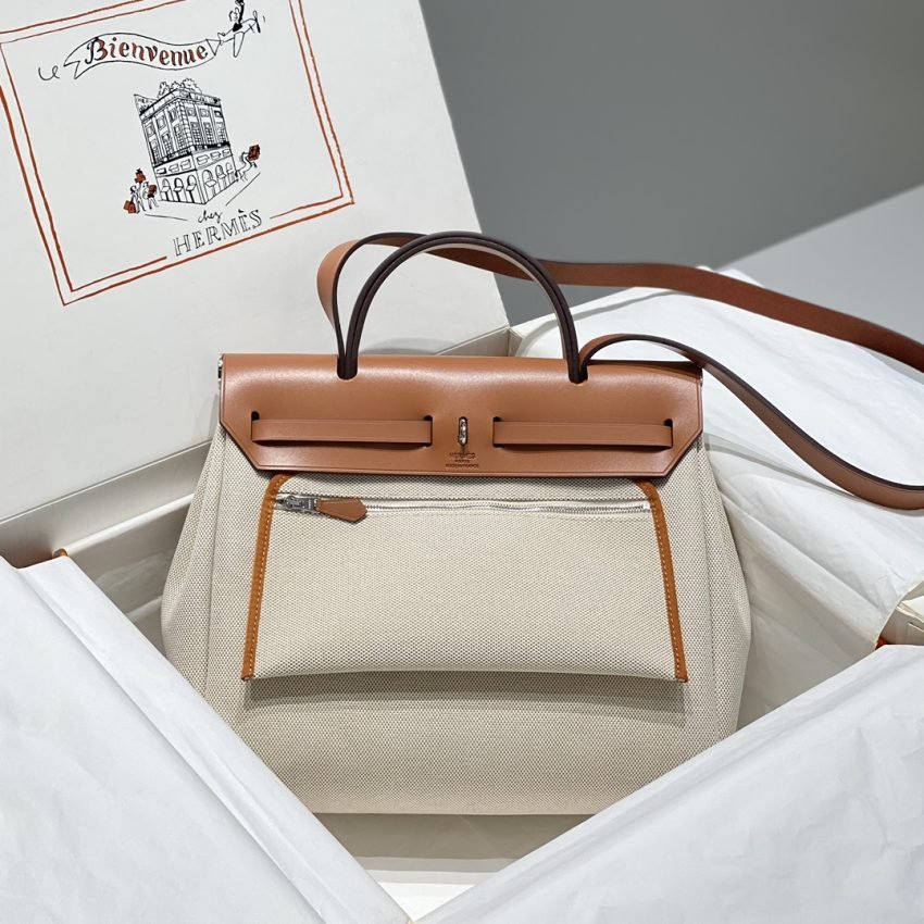 i1712046765_8220_6 Replica Hermes Herbag 31cm Manic Bride Brown - 图片 7