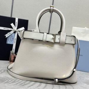 Replica Prada  White Buckle