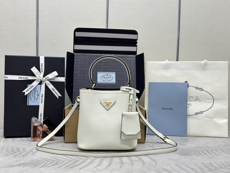 i1712502812_3389_0 Replica Prada Saffiano Black Bucket White