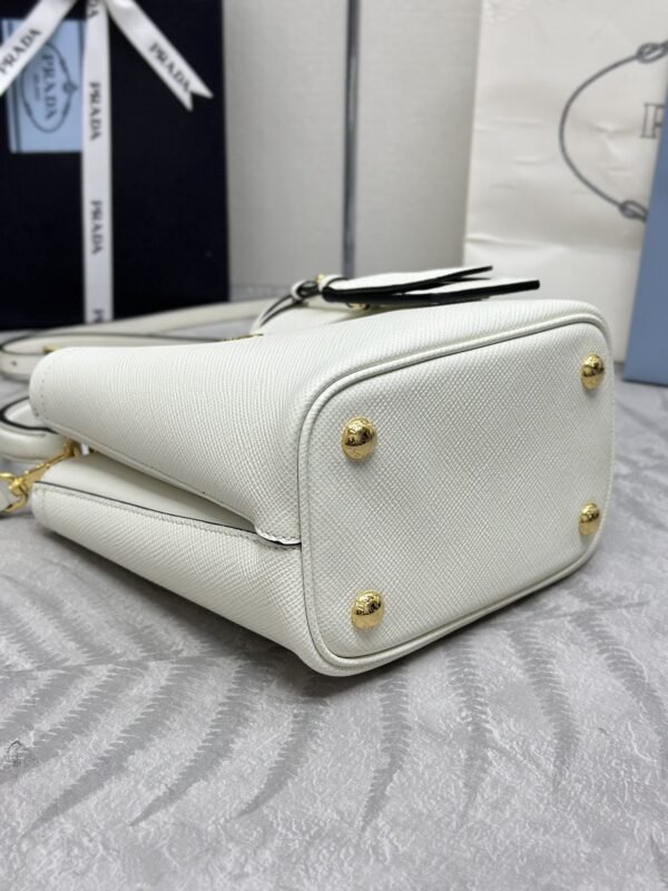 i1712502812_7195_4 Replica Prada Saffiano Black Bucket White - 图片 8