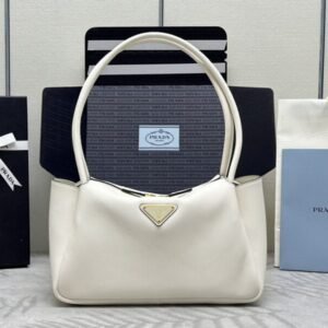 Replica Prada  Medium White Shoulder Bag