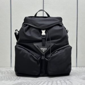 Replica Prada Re-Nylon Black Backpack