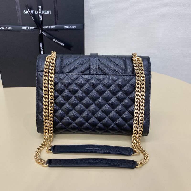 i1718711216_9021_0 Replica YSL Envelope Crossbody Black - 图片 7