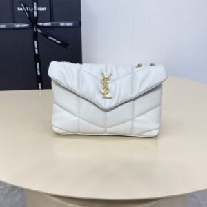 Replica YSL Loulou  White Puffer