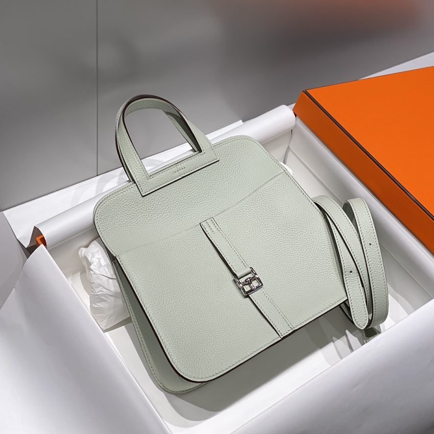 i1720581764_1903_5 Replica Hermes Halzan Light Green - 图片 2