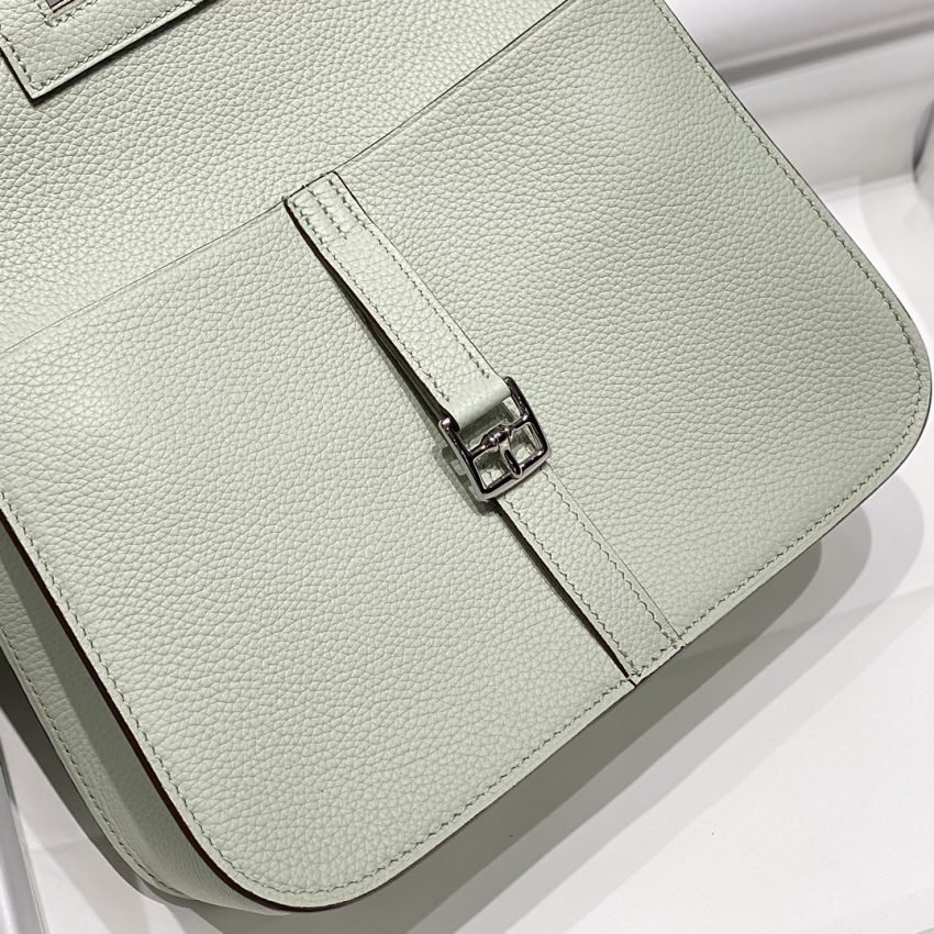 i1720581764_9031_0 Replica Hermes Halzan Light Green - 图片 6