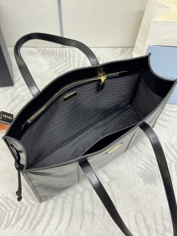 i1724264820_6551_7 Replica Prada Antique Nappa Tote Black - 图片 4