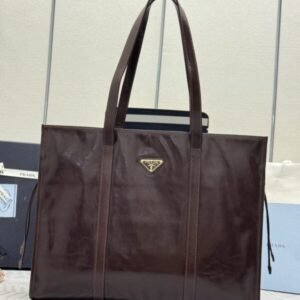 Replica Prada  Antique Nappa  Tote Dark Brown