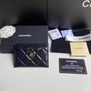 Replica Chanel Flap Card Holder Heart