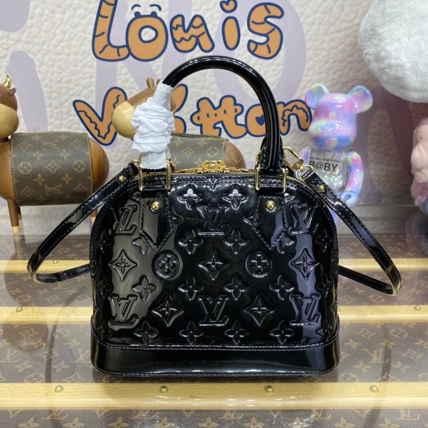 img_1698de7a_20240419_i1713527560_4379_0 Replica Louis Vuitton Alma BB Black Patent - 图片 2