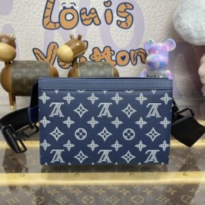 Elementor #30774 Replica Louis Vuitton Gaston Wearable Wallet Blue
