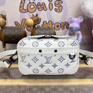 Elementor #30717 Replica Louis Vuitton Alpha Messenger White Canvas
