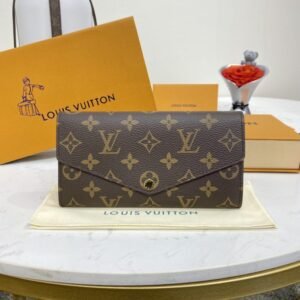 Replica Louis Vuitton Sarah Wallet Brown