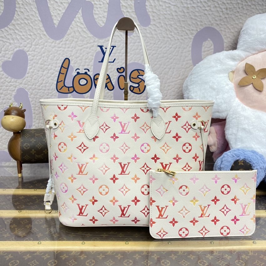 img_1698de7a_20240516_i1715861019_7342_0 Replica Louis Vuitton Neverfull MM White Orange - 图片 7